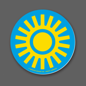 Soothing Sun - Blue Sticker